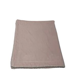 SL Home Fashions Pink Elephant Giraffe Embossed Baby Blanket Sherpa Back